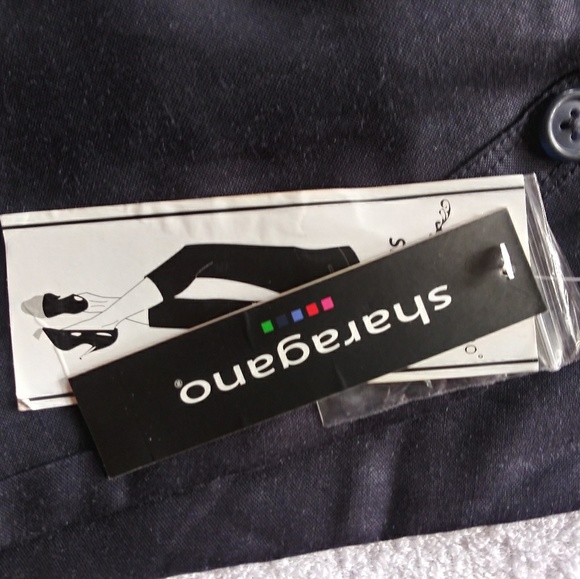 Sharagano  linen blend crop pants. - Picture 4 of 5